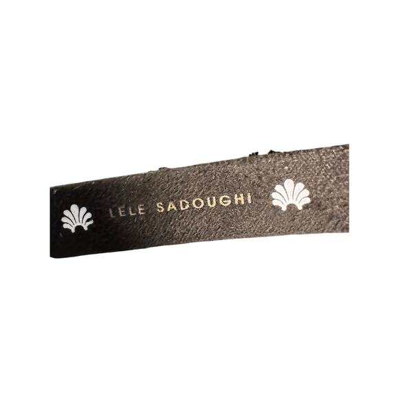 Lele Sadoughi NWT Tweed Bardot Ribbon Slim Headband in Jet main image 9